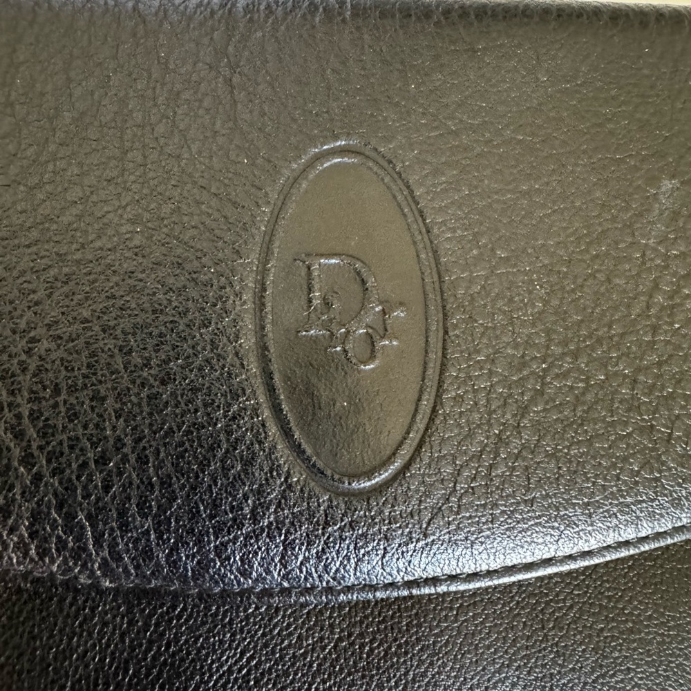 DIOR Black Leather Envelope Wallet - Picture 3 of 8